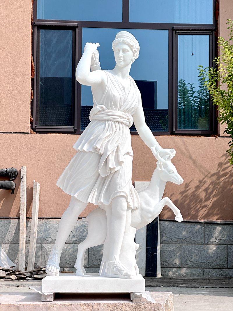 Outdoor Marble Artemis Diana Statue Garden Decor for Sale