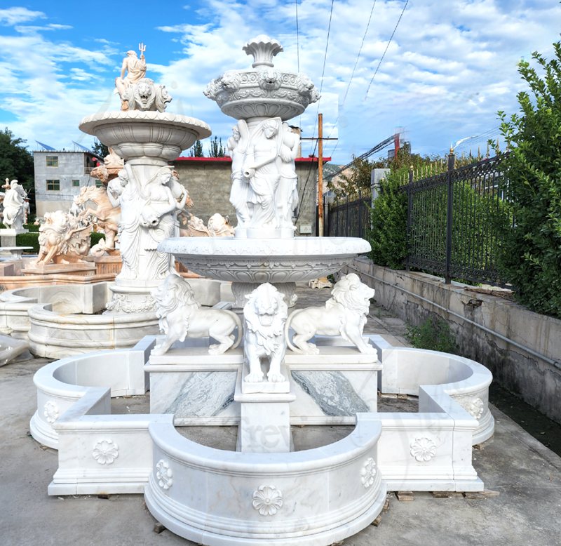 Lion Courtyard Fountain