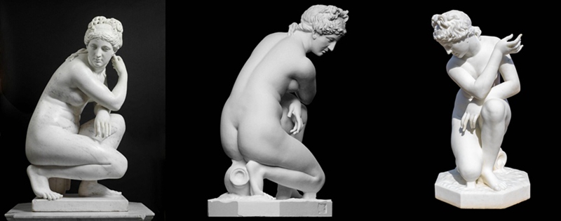 Marble Aphrodite Crouching Venus