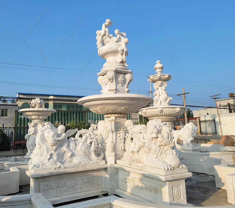 Marble Lion Fountain