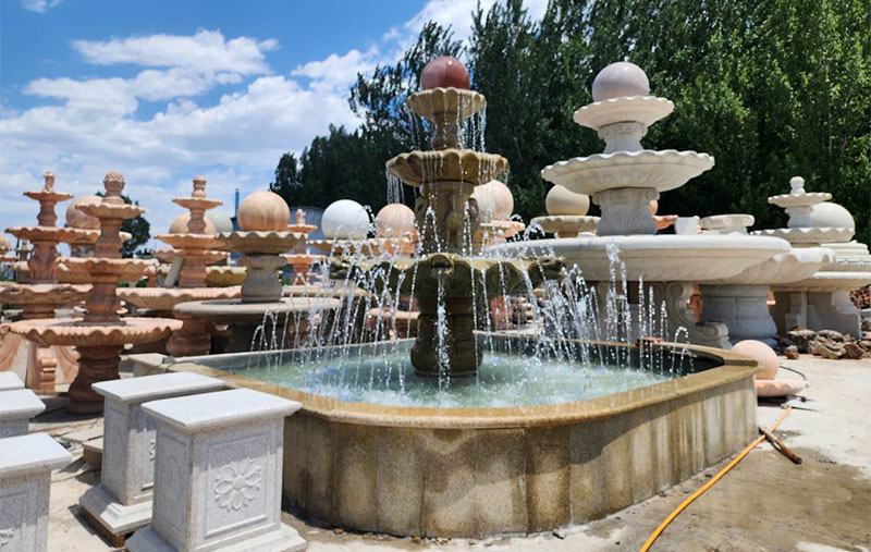 Floating Ball Pyramid Fountain