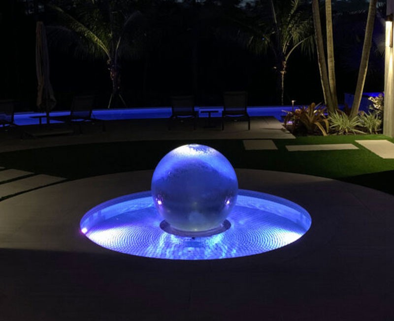 Illuminated Floating Ball Fountain