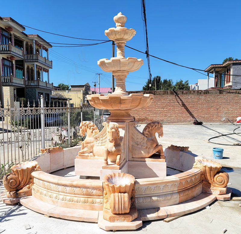 Grade A Natural Marble horse Fountain