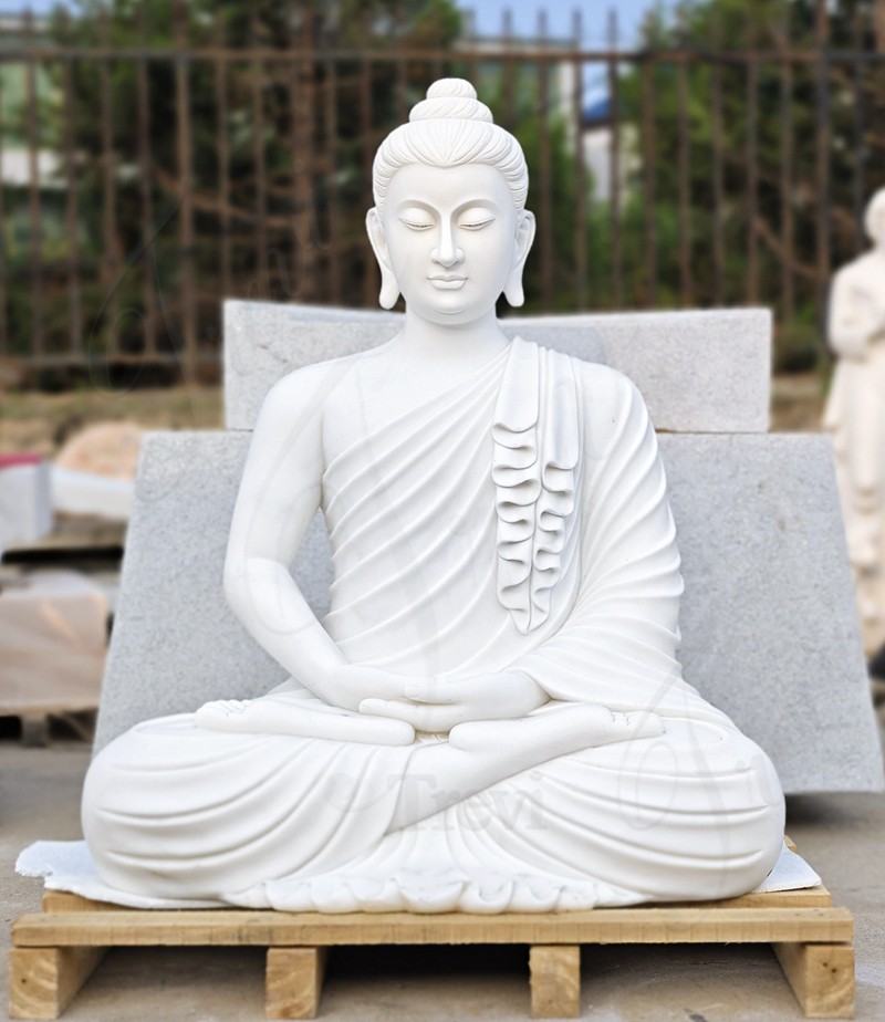 Marble Zen Buddha Statue