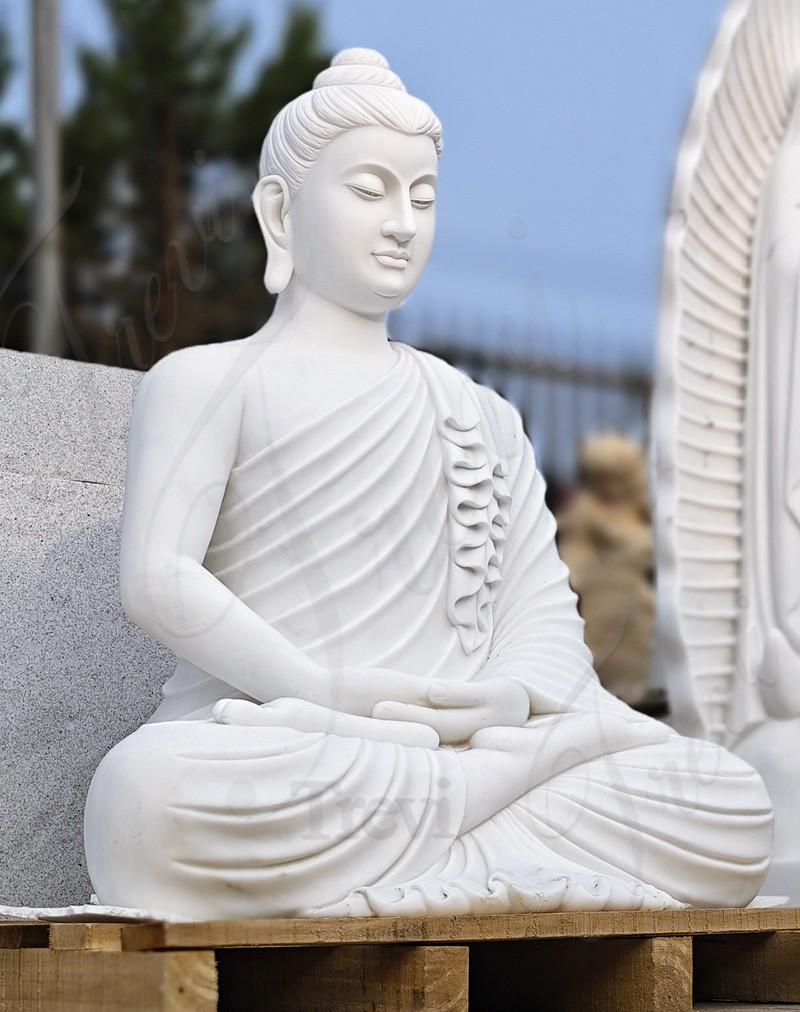 White Zen Statue