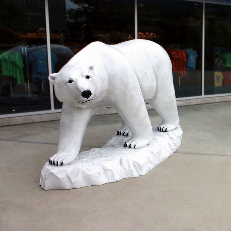 white marble polar bear