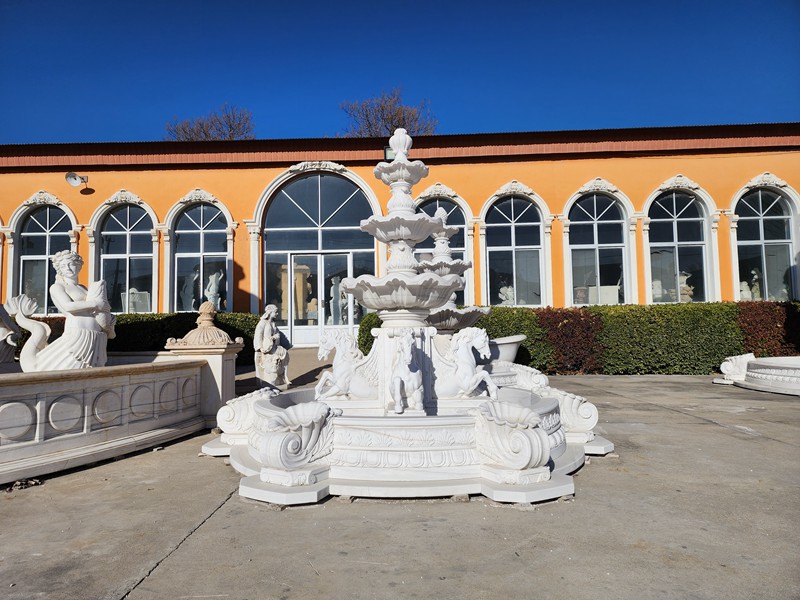 marble water horse fountain for sale