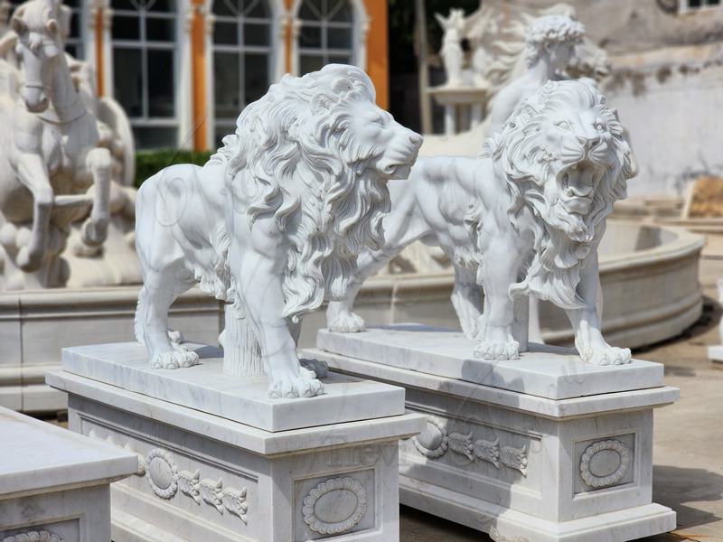 Marble Roaring Lion Statue Introduction