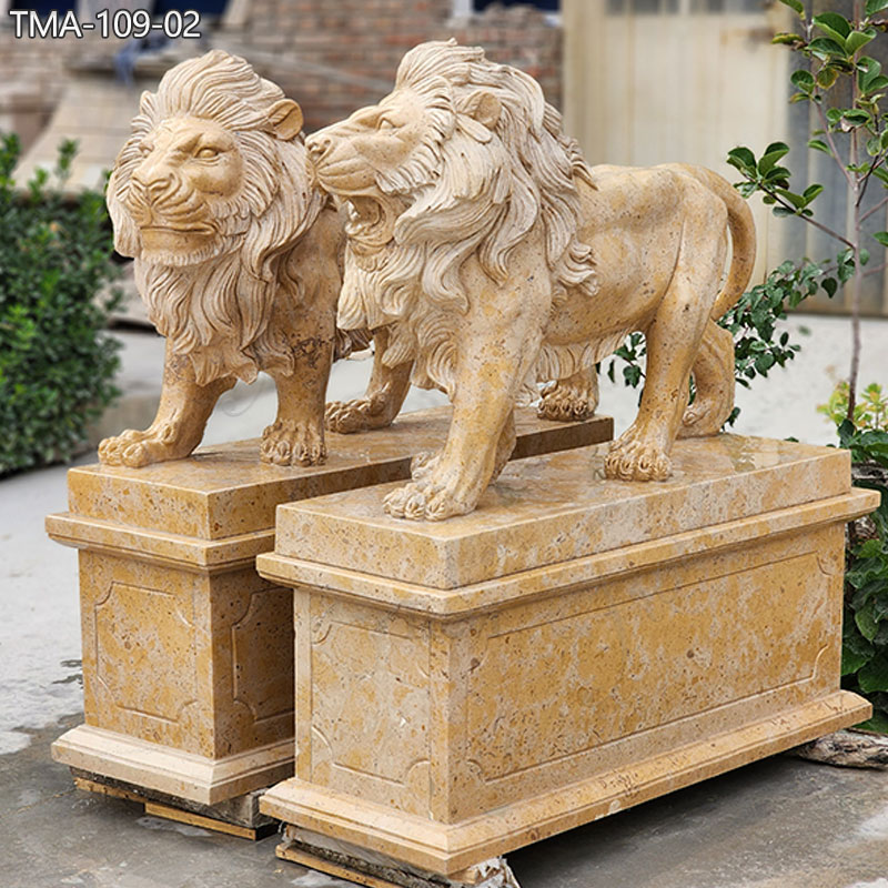 Marble lion statue for sale