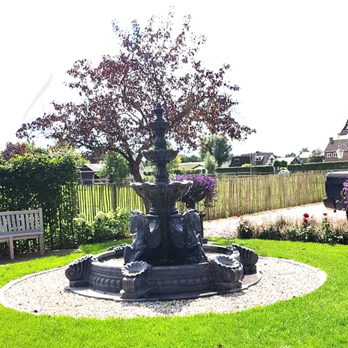black marble fountain