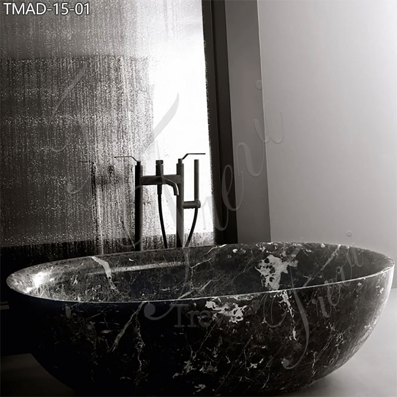 Modern Marble Black Bathtub for Sale