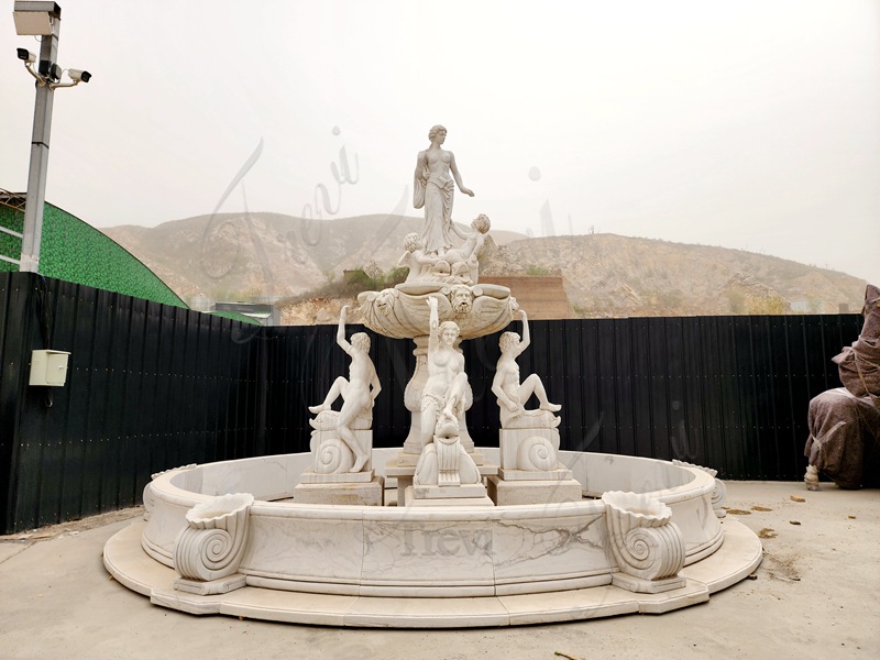 Aesthetic Large Marble Fountain Design