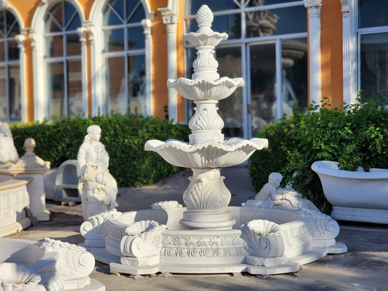 Classic Three-Tier Marble Fountain