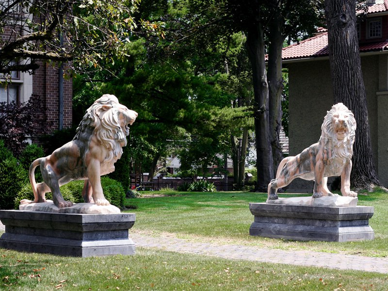 marble lion statue for garden 