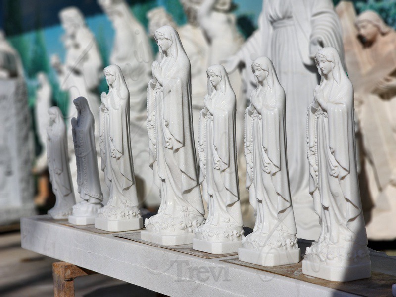 Large Inventory of Marble Virgin Statues