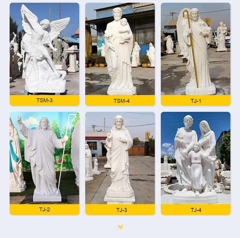 Different Styles of Marble Mary Sculptures