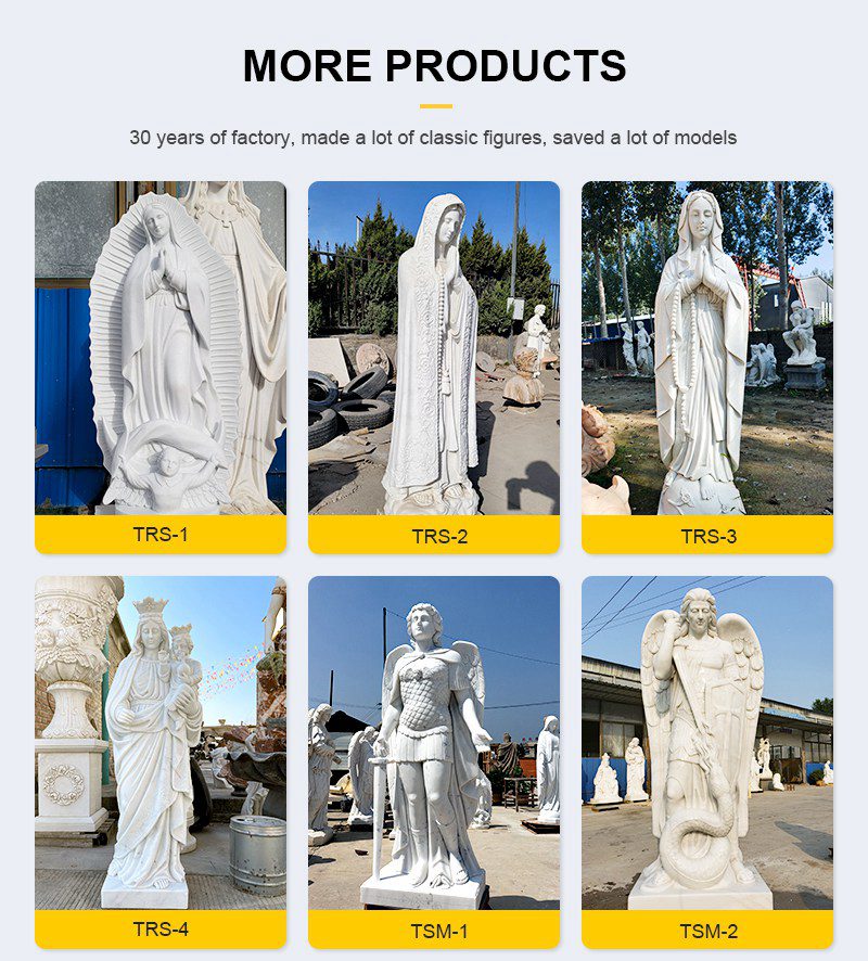 Different Styles of Marble Mary Sculptures