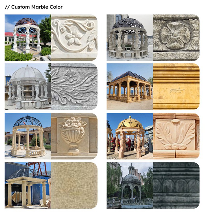 Various Marble Gazebo COLORs