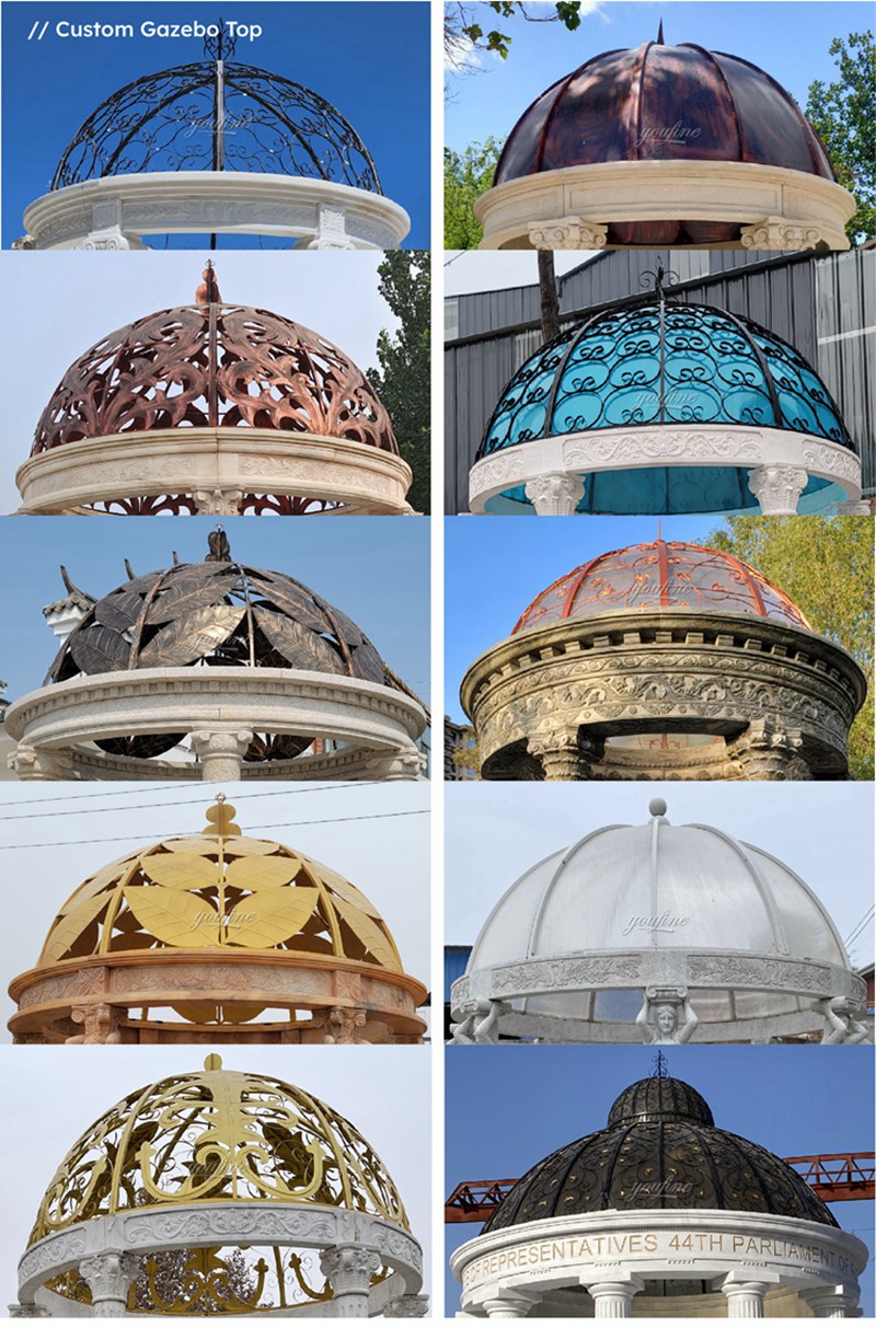 Various Marble Gazebo TOP Designs