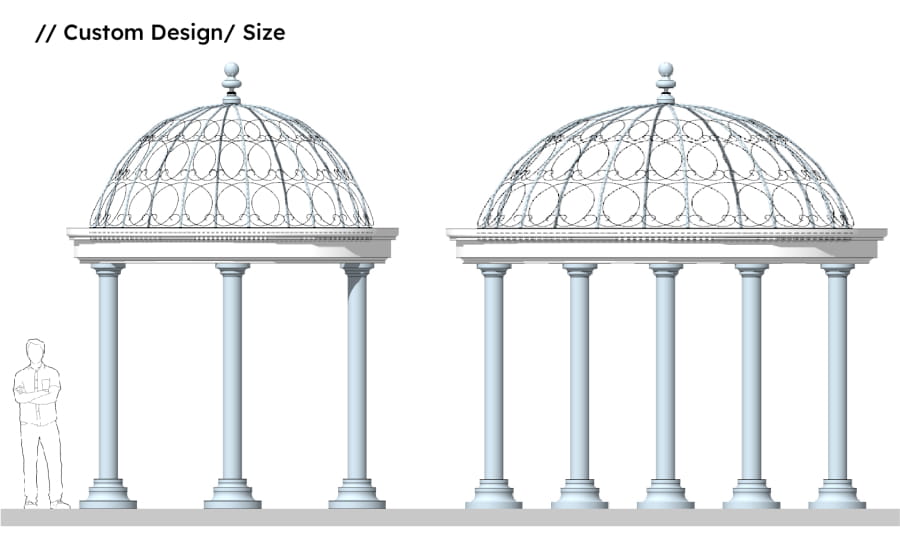 marble gazebo custom service