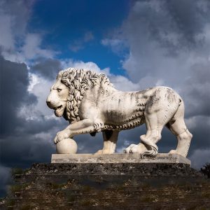 Marble Lion Statue outdoor