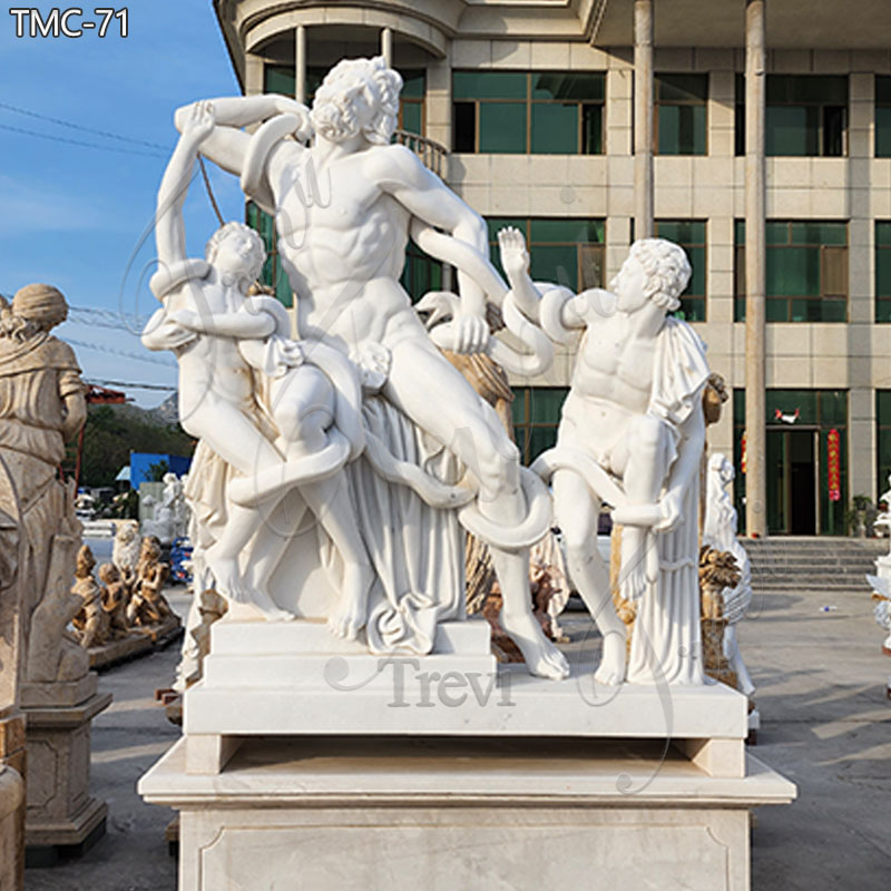 Marble Laocoon and His Sons Statue for Sale