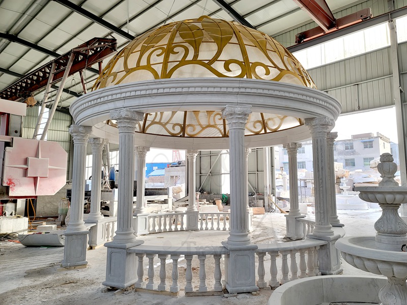 Marble Golden Gazebo Introduction