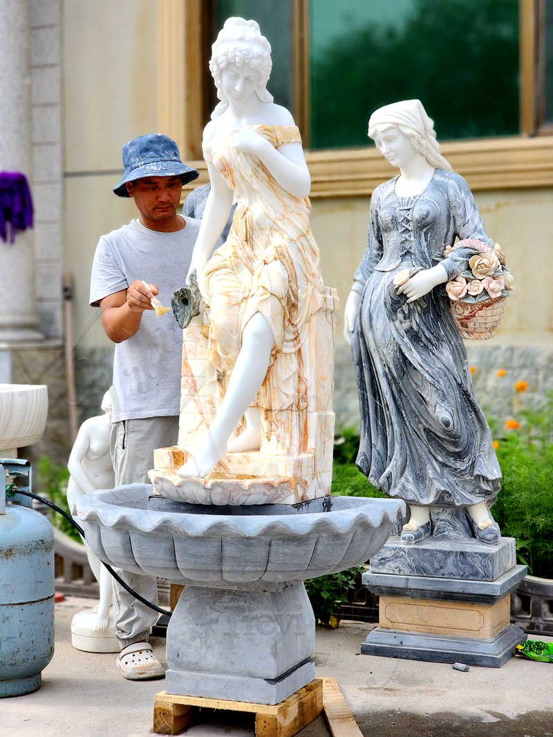 Outdoor Marble Fountain Shows