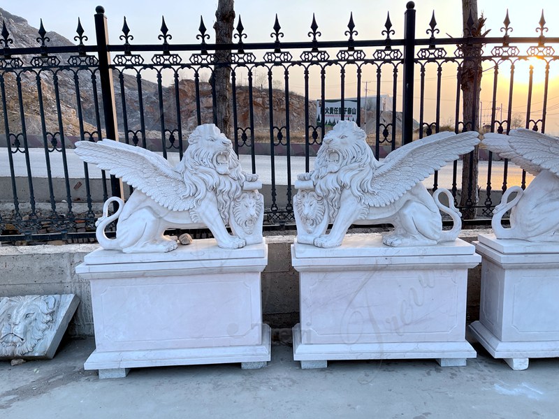 Winged Lion Statue with Shield Introduction