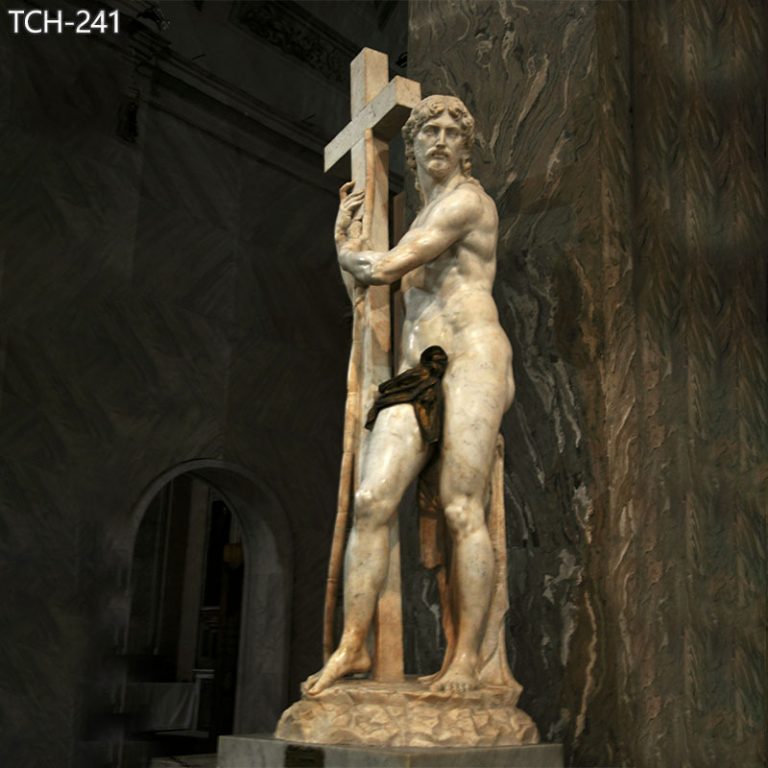 Famous Michelangelo Marble Risen Jesus Christ Statue for Sale