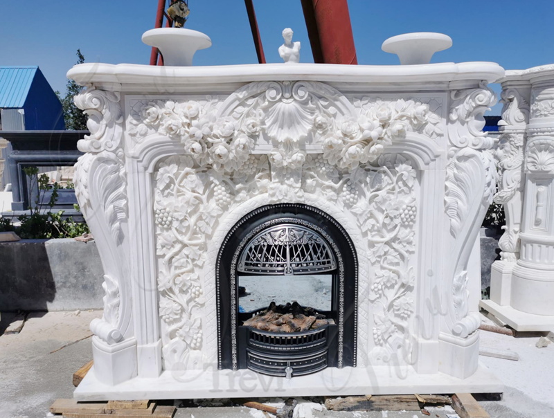 Antique White Marble Fireplace Introduction