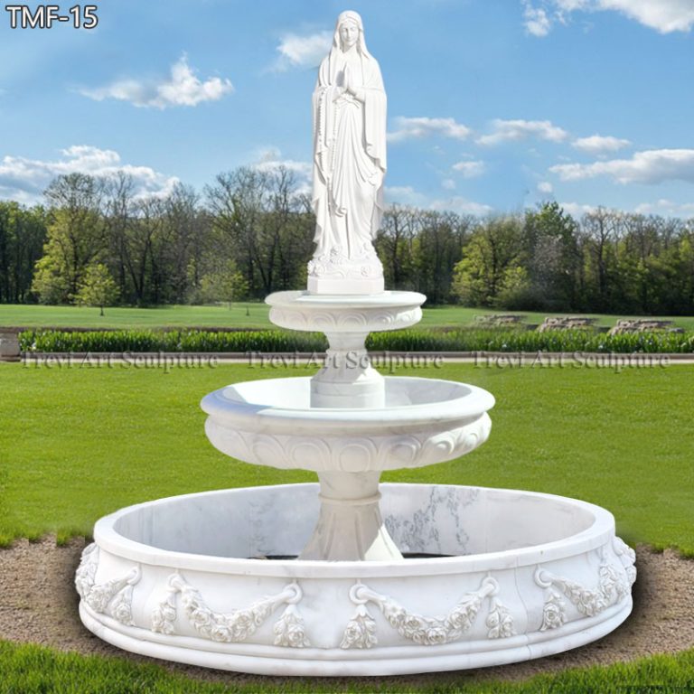 virgin mary water fountain