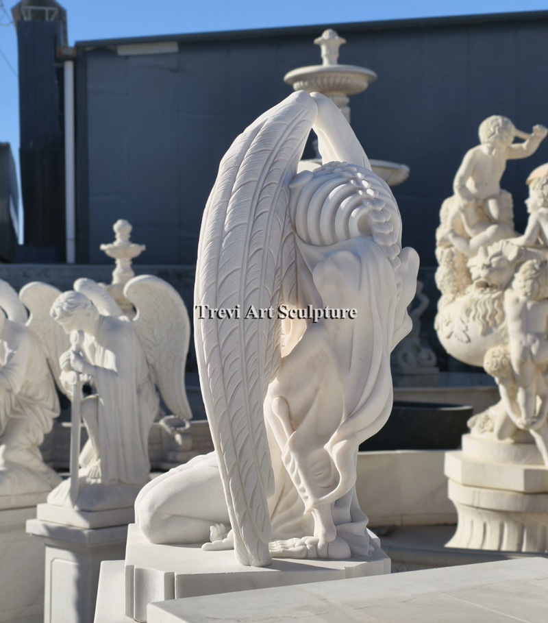 marble the kiss of death statue replica