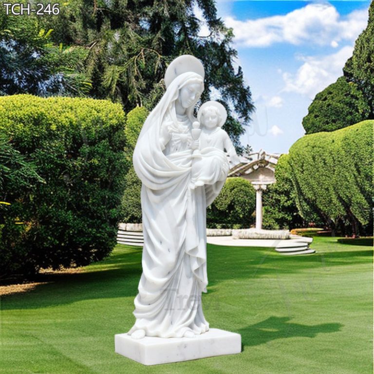 Holy-Mary-Monument-Marble-Statue-Holding-Jesus-for-Sale4