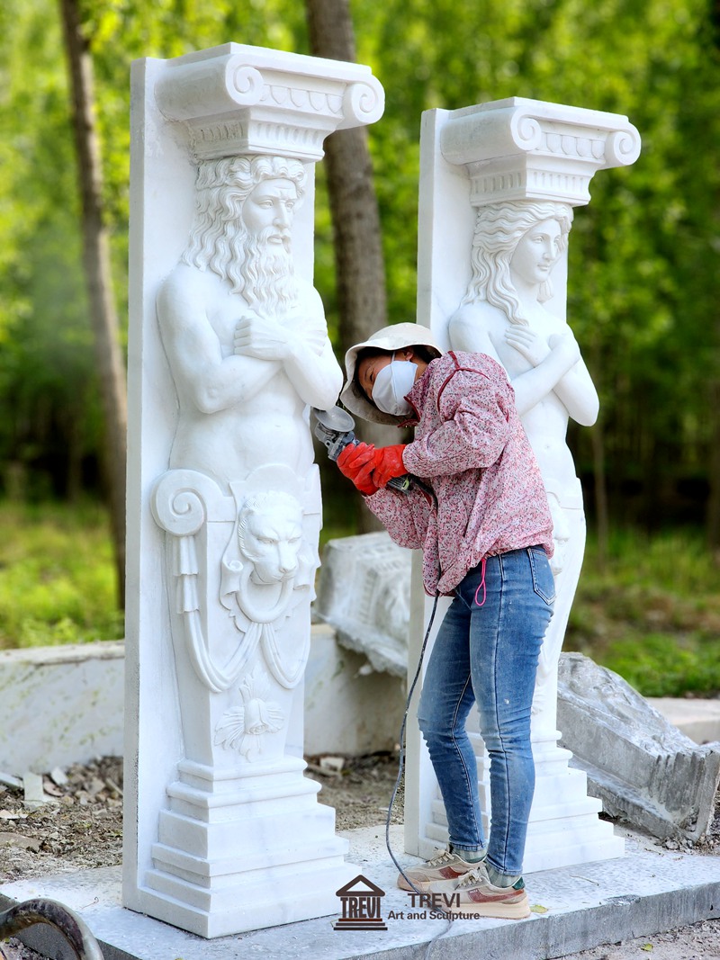 caryatid pillars from Trevi factory3