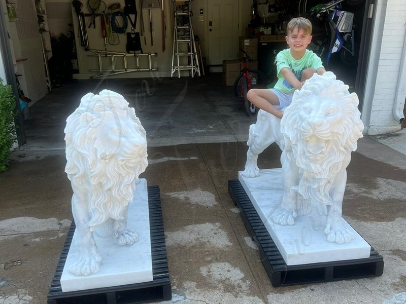 marble lion statue feedback Trevi art 1