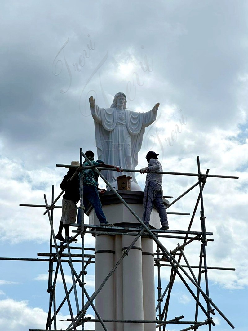 Trevi’s Large Marble Religious Statue Project 1