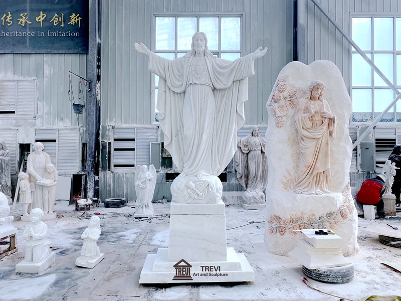 Trevi’s Large Marble Religious Statue Project 2