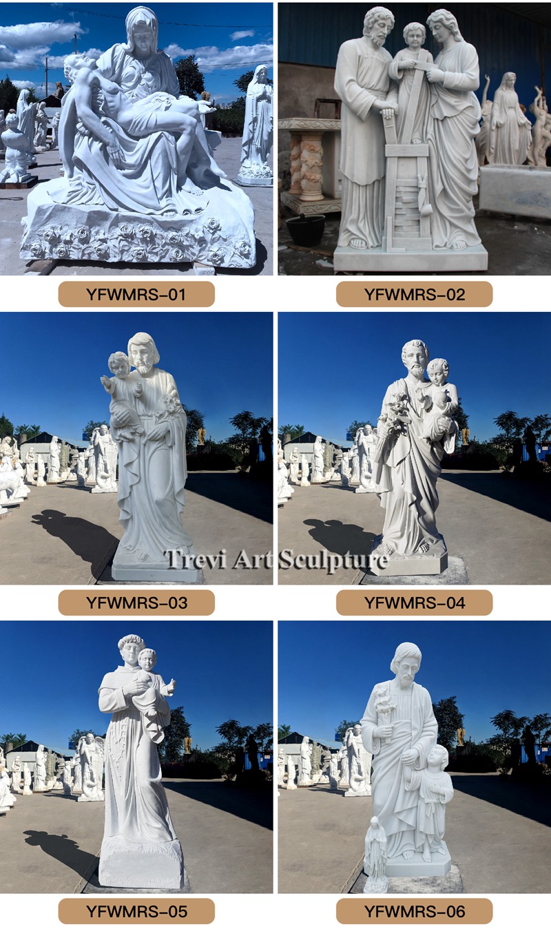 more marble saints statue