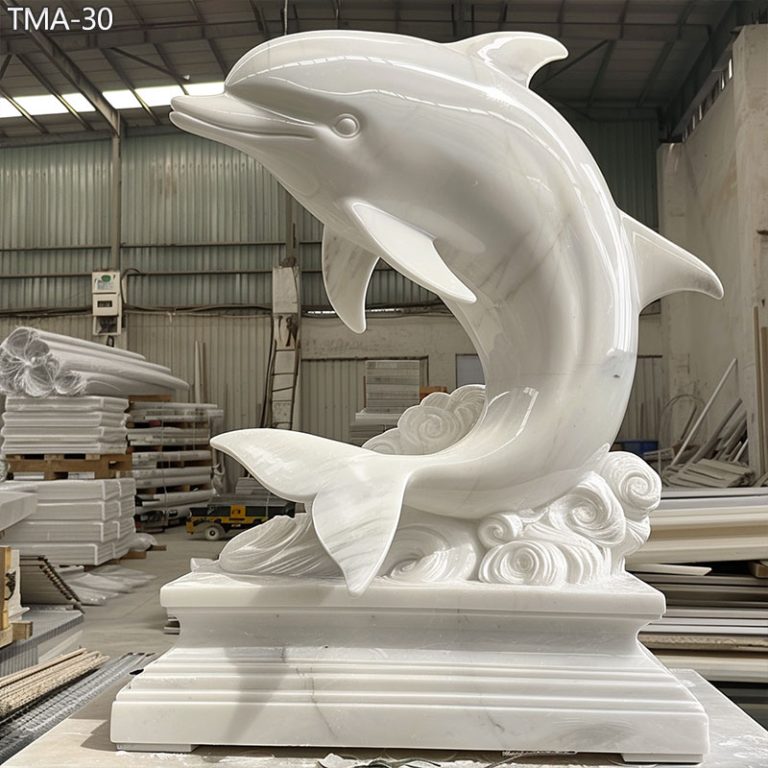 Marble-Dolphin-Statue-Outdoor-Pool-Decor-for-Sale-6
