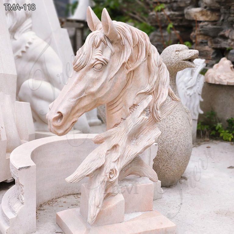 Marble-Horse-Head-Sculpture-Elegant-Indoor-Home-Decor-5