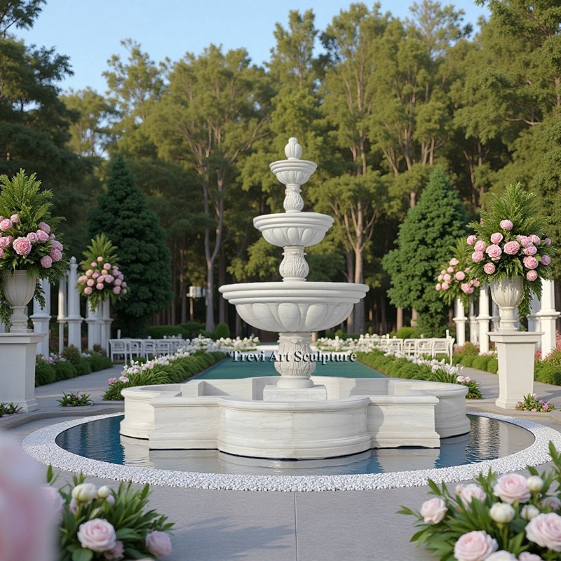 marble wedding fountain decoration