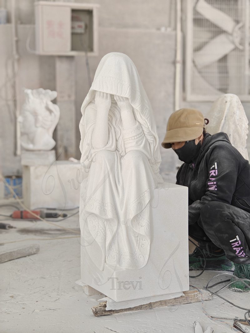 Weeping Lady Statue Memorial