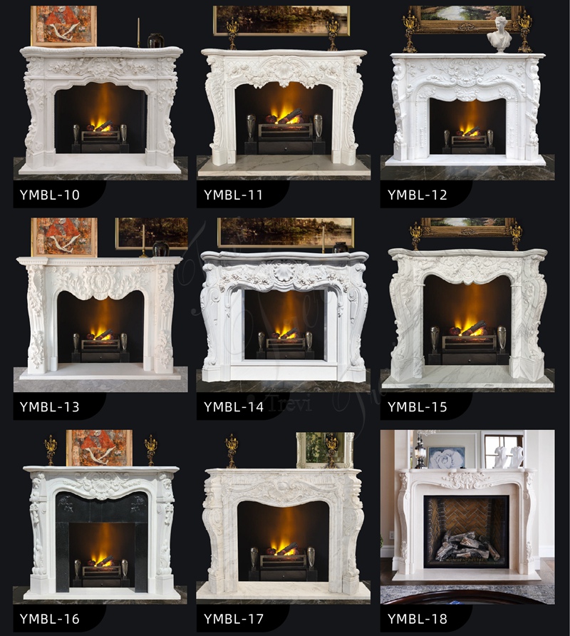 vintage marble fireplace surround 1