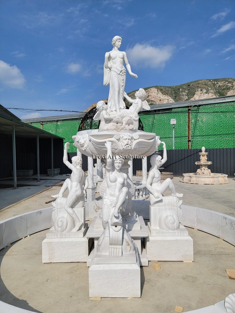 greek statues fountain