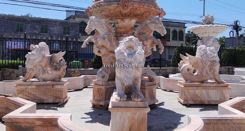 marble outdoor large lion