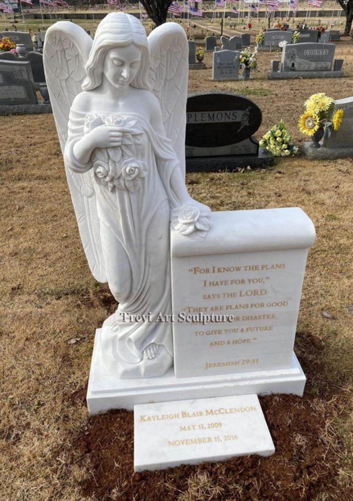 marble standing angel monument feedback