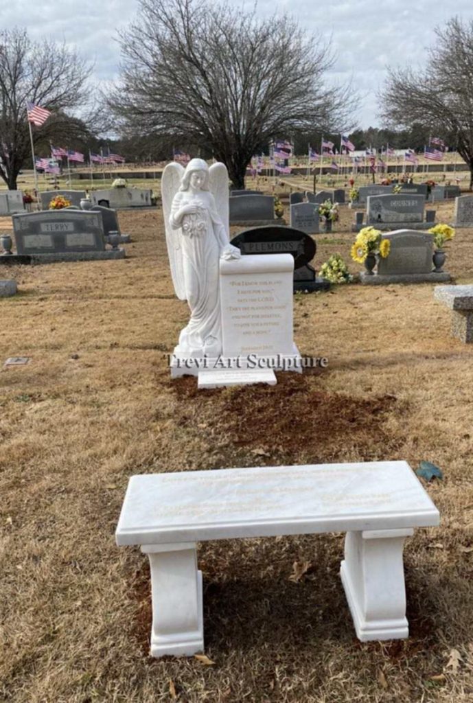 marble standing angel headstone feedback