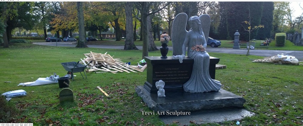 angel with granite bench headstone feedback