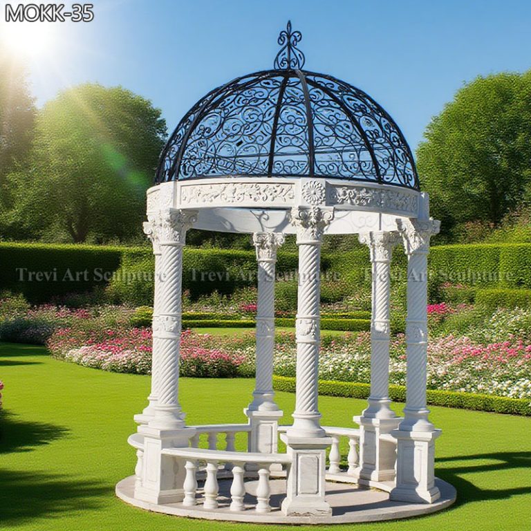 garden white marble gazebo